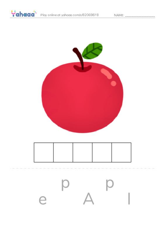 Letter scramble puzzle worksheet for V1