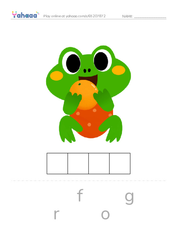 Letter scramble puzzle worksheet for fwords