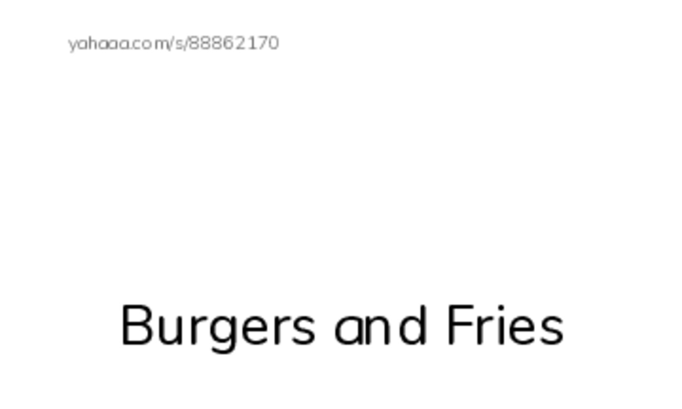Index cards with pictures worksheet for Burgers and Fries, Burger, burger and 10 more