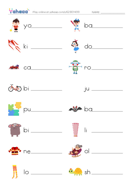 Write the word rows worksheet for let's go 1 unit 5