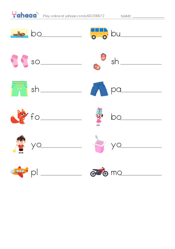 Write the word rows worksheet for unit 8 i learn 2
