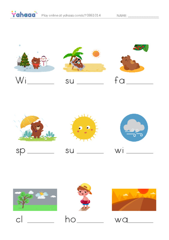 Finish the word worksheet for T2G1U3L3,4