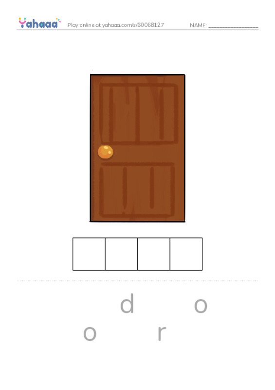 Letter scramble puzzle worksheet for power up 1 unit 1-2