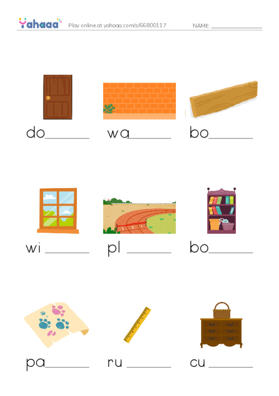 Finish the word worksheet for power up 1 unit 1-2