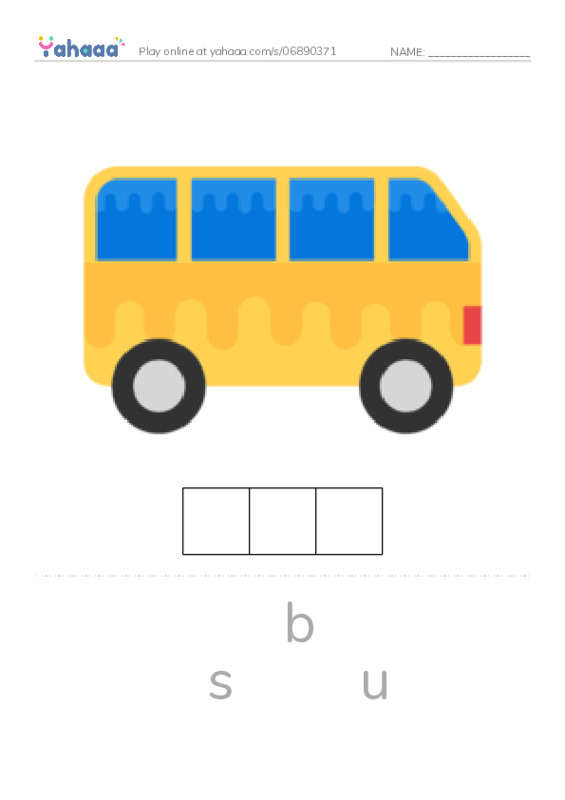 Letter scramble puzzle worksheet for transportation