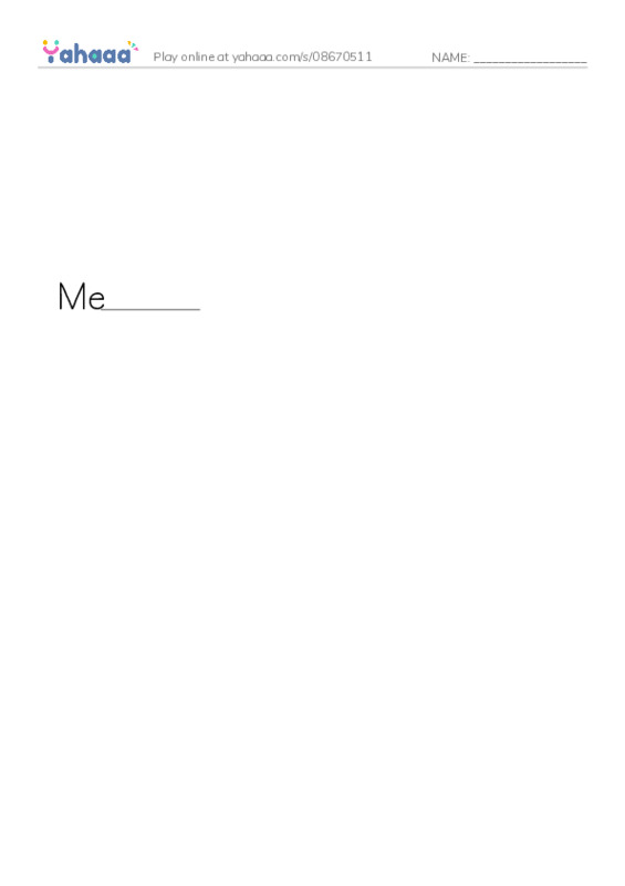 Finish the word worksheet for FRUIT