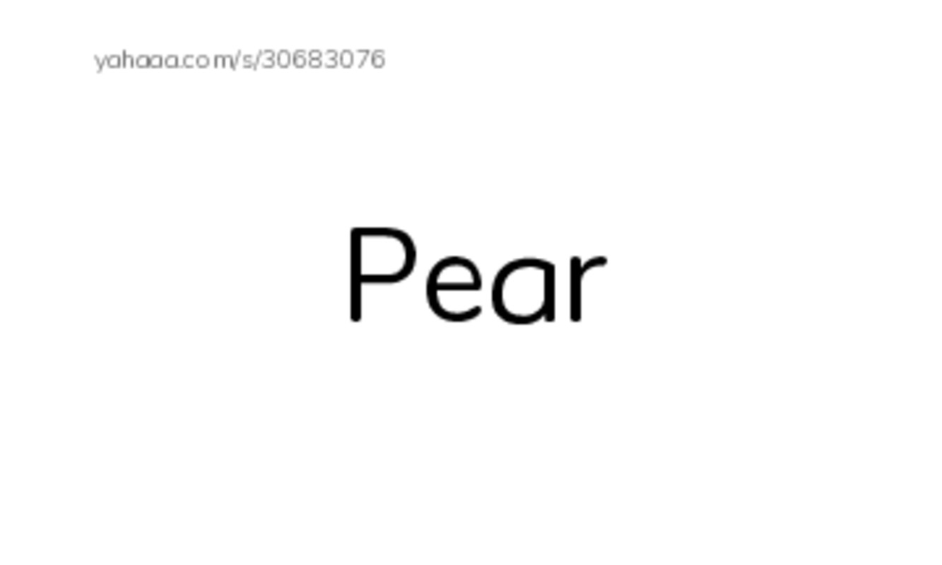 Index cards, words only worksheet for FRUIT