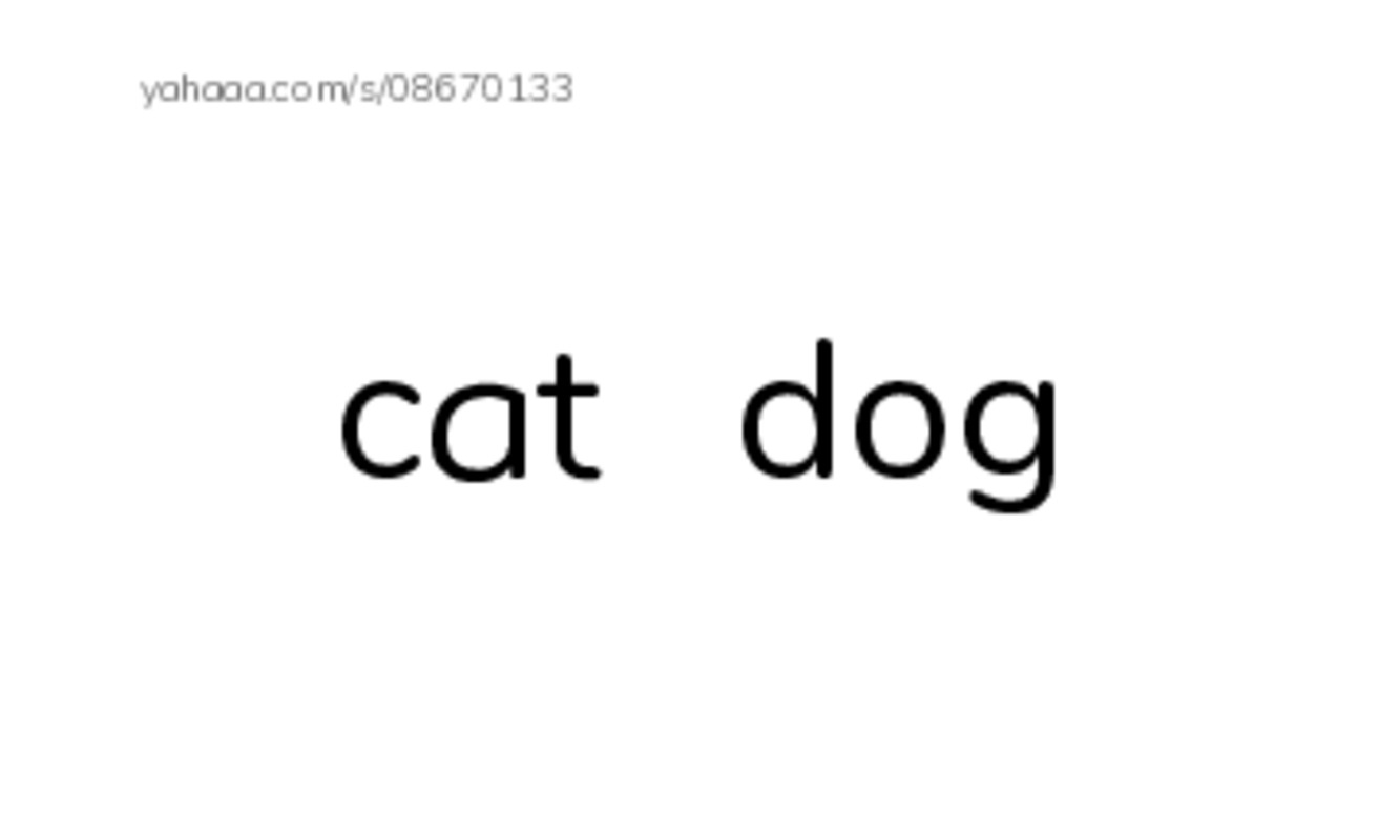 Index cards, words only worksheet for 易佳试听