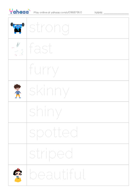 Picture and word rows worksheet for raz kids This insect
