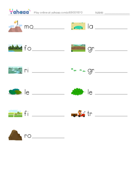 Write the word rows worksheet for power up 2 unit 1 vocab1