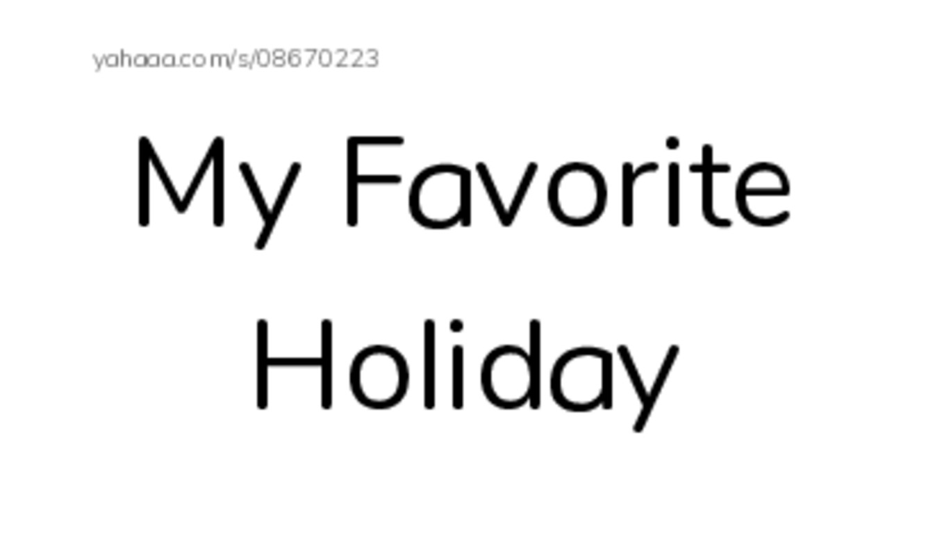 Index cards, words only worksheet for My Favorite Holiday, Holiday, Christmas Day and 4 more
