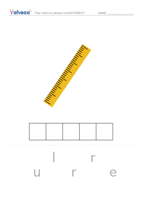 Letter scramble puzzle worksheet for Unit 9 i learn 2