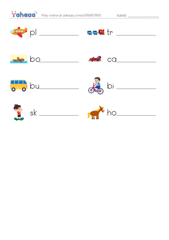 Write the word rows worksheet for raz kids going places