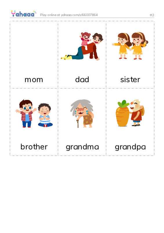 Picture flashcards worksheet for ff2