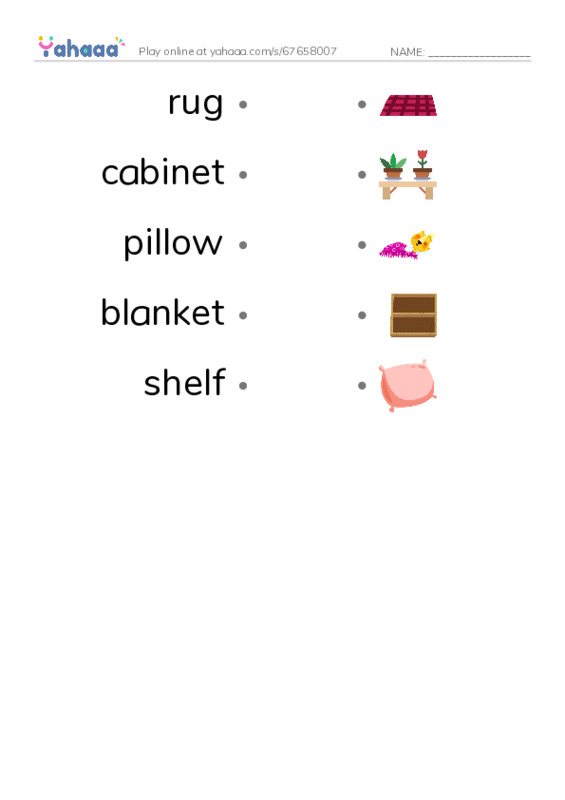 Draw a line to match worksheet for ff2