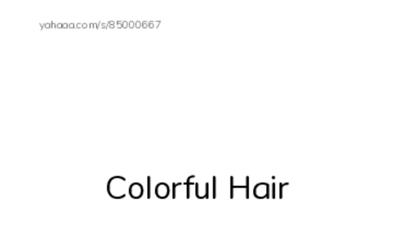 Index cards with pictures worksheet for Colorful Hair, Hair, hair and 10 more