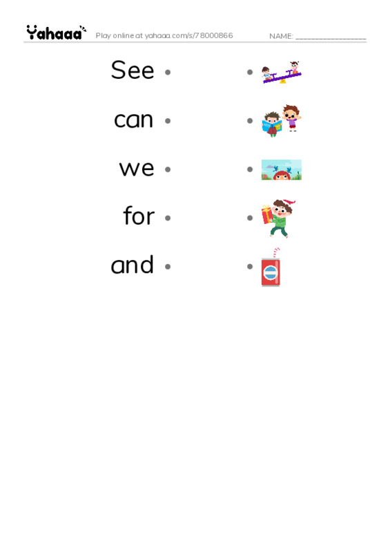 Draw a line to match worksheet for Amir