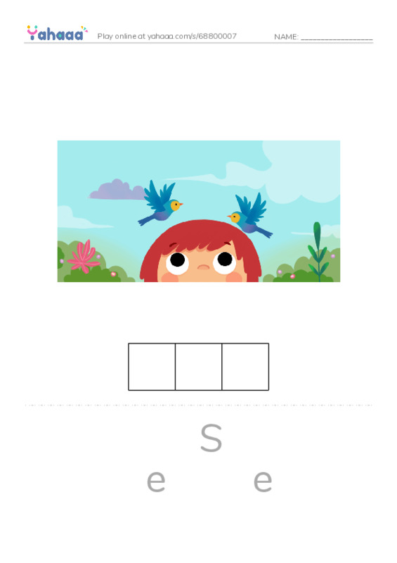 Letter scramble puzzle worksheet for Amir