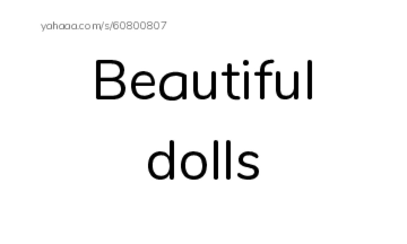 Index cards, words only worksheet for Beautiful dolls, spring, sprout and 9 more