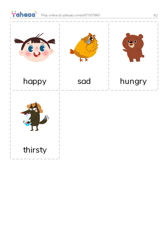 Picture flashcards worksheet for ff2