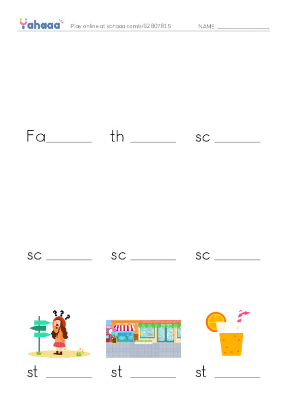 Finish the word worksheet for Fat dog, thin dog, scrawny and 13 more