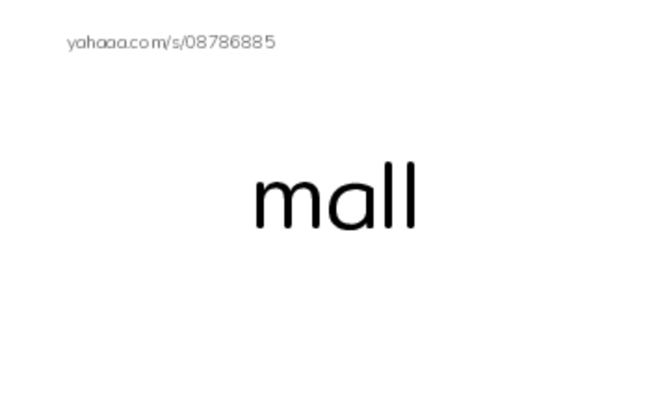 Index cards, words only worksheet for raz kids The Mall