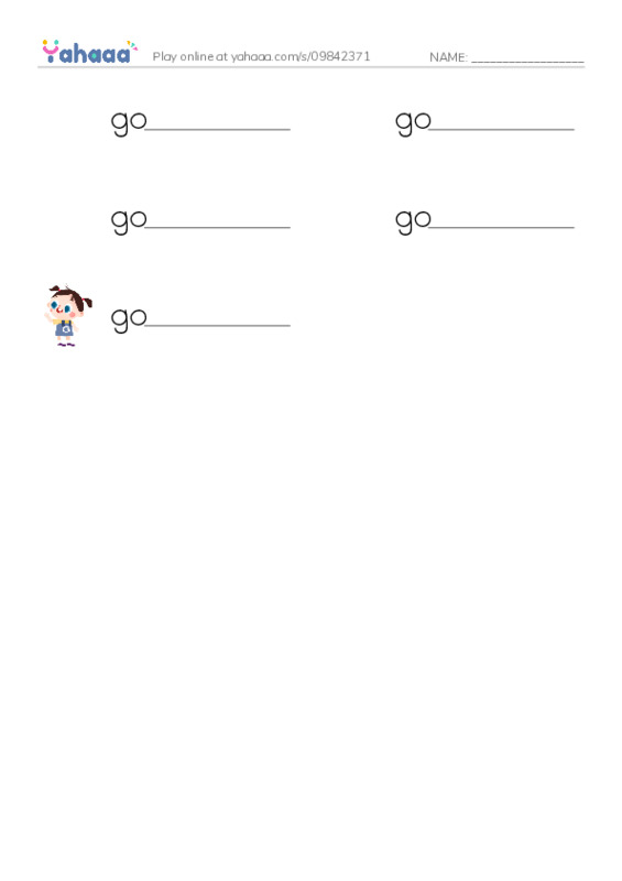 Write the word rows worksheet for good morning, good evening, good afternoon and 2 more