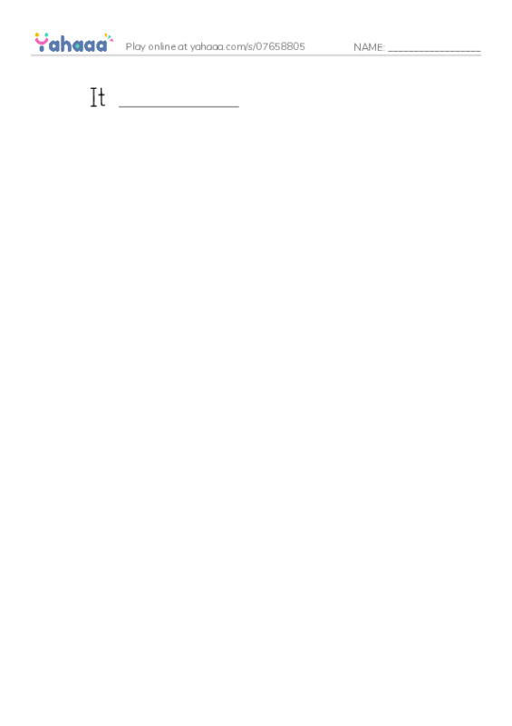 Write the word rows worksheet for Let’s go1 B
