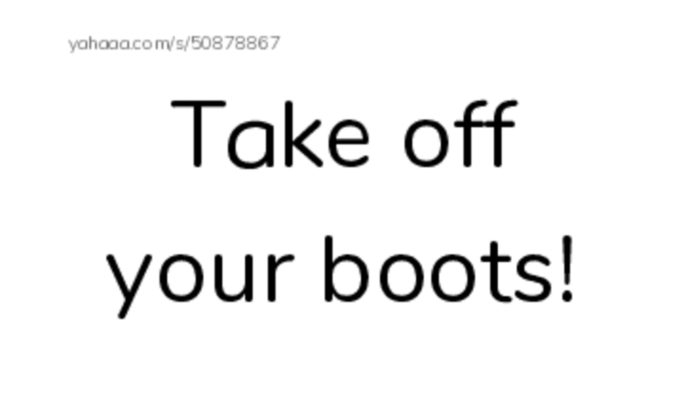 Index cards, words only worksheet for Take off your boots!, Warm, It's warm outside! and 4 more