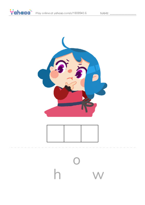 Letter scramble puzzle worksheet for Question Words