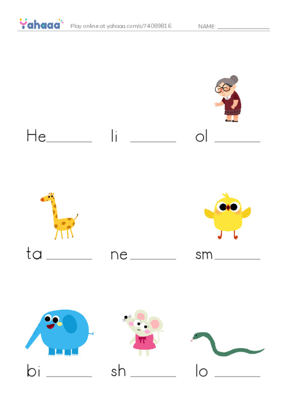 Finish the word worksheet for 34-35 LG4