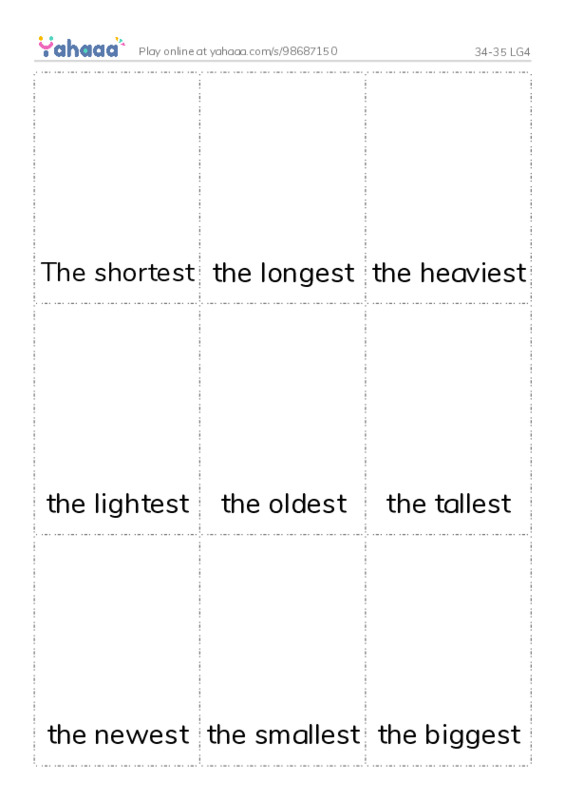 Picture flashcards worksheet for 34-35 LG4