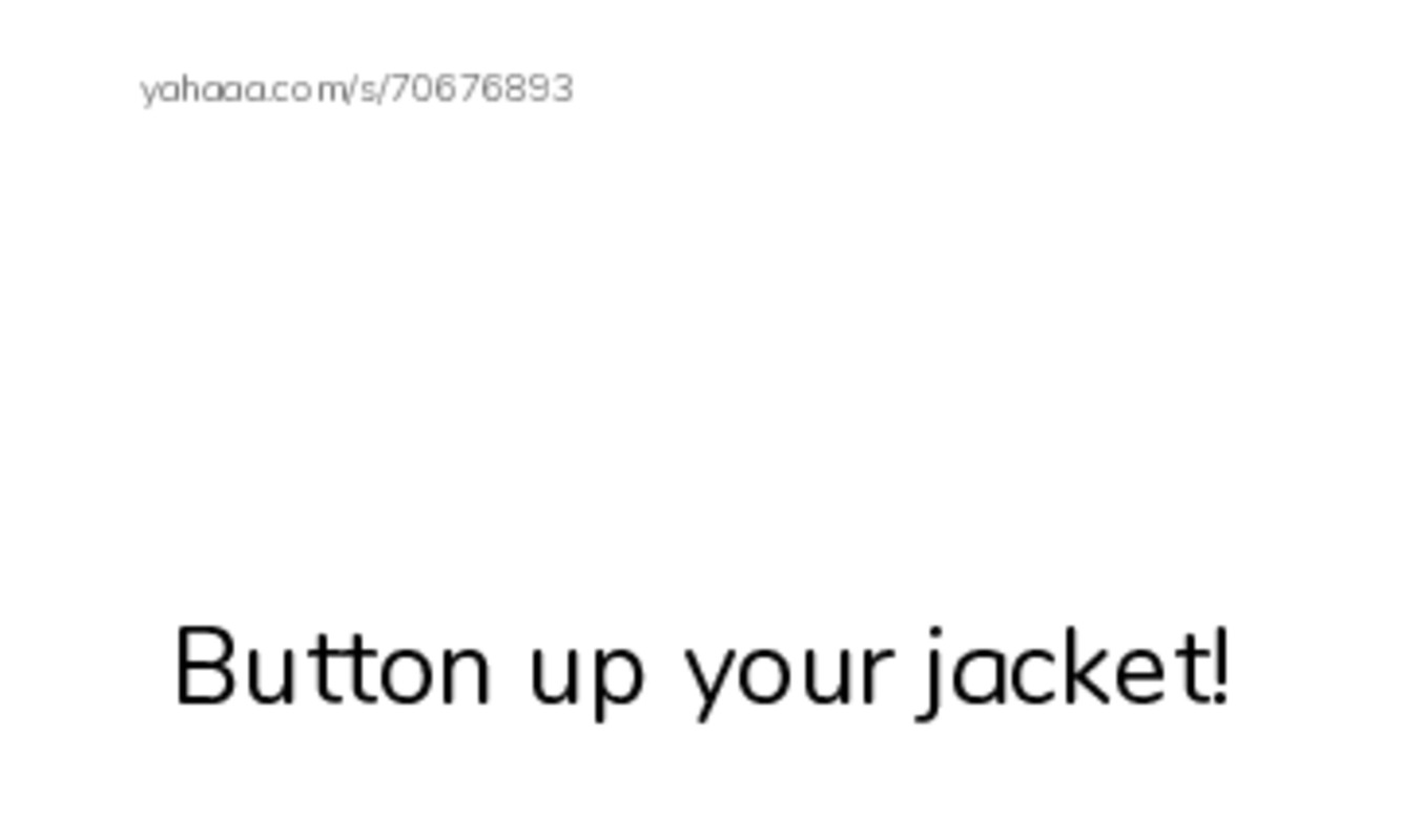 Index cards with pictures worksheet for Button up your jacket!, Scarf, It's a scarf and 5 more