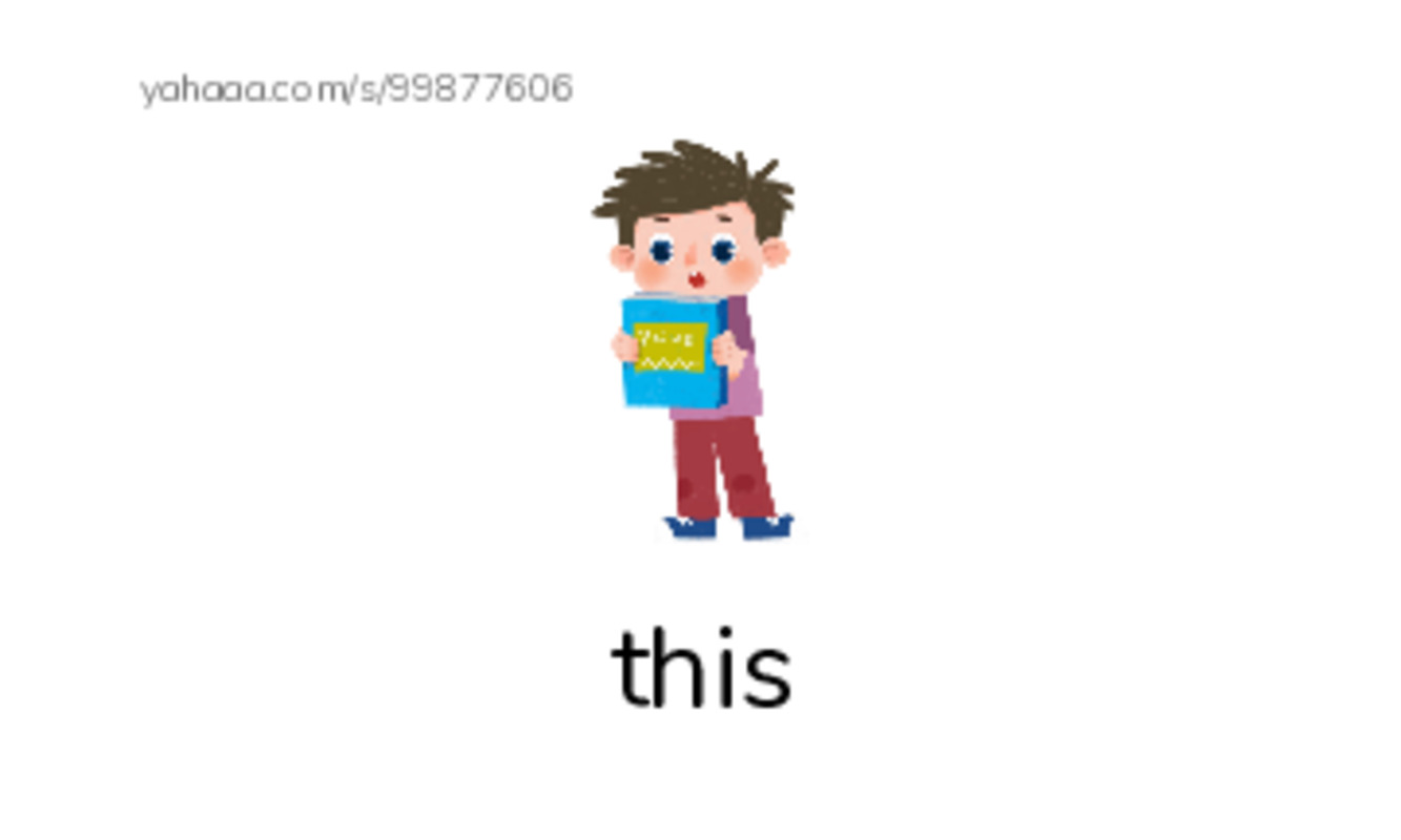 Index cards with pictures worksheet for Demonstrative pronouns