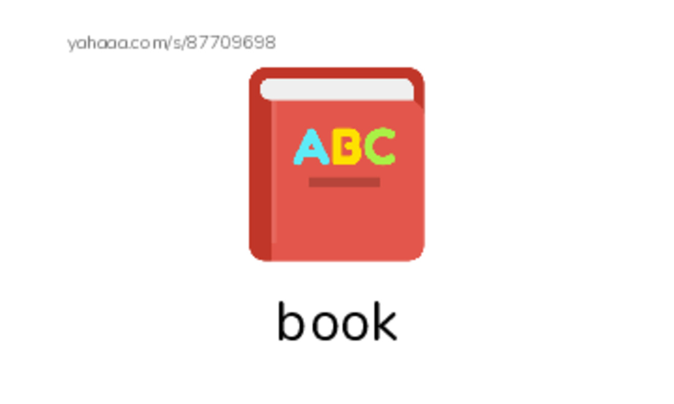 Index cards with pictures worksheet for book, ball, jump rope and 13 more
