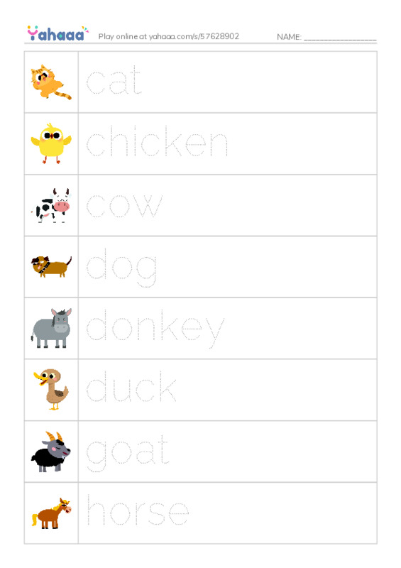 Picture and word rows worksheet for power up 1 unit 3-1
