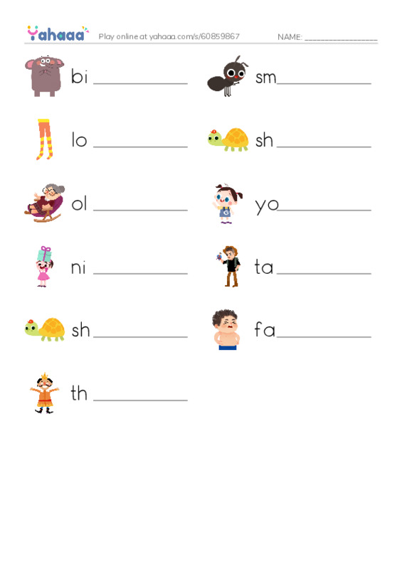 Write the word rows worksheet for power up 1 unit 3 the friendly farm adjectives