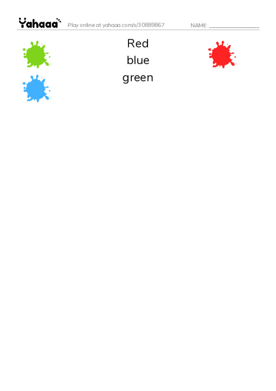 Match both sides worksheet for Colore