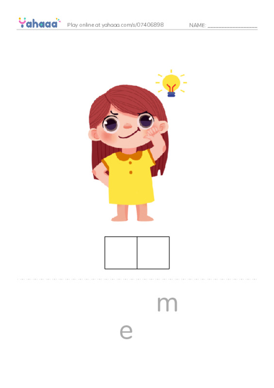 Letter scramble puzzle worksheet for family