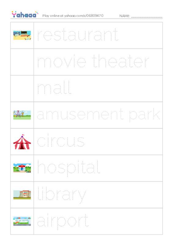 Picture and word rows worksheet for Yesterday and Today.