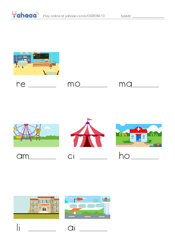 Finish the word worksheet for Yesterday and Today.