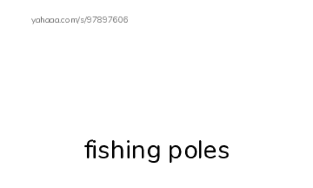 Index cards with pictures worksheet for fishing poles, worms, boat and 3 more