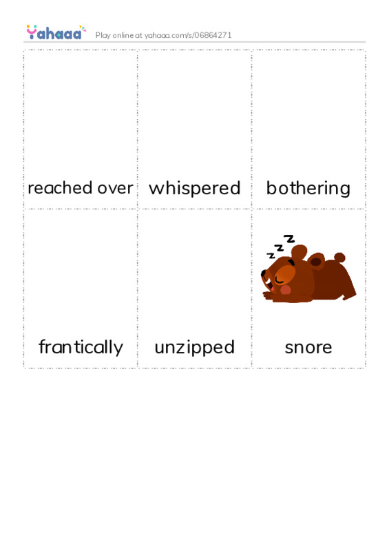 Picture flashcards worksheet for 