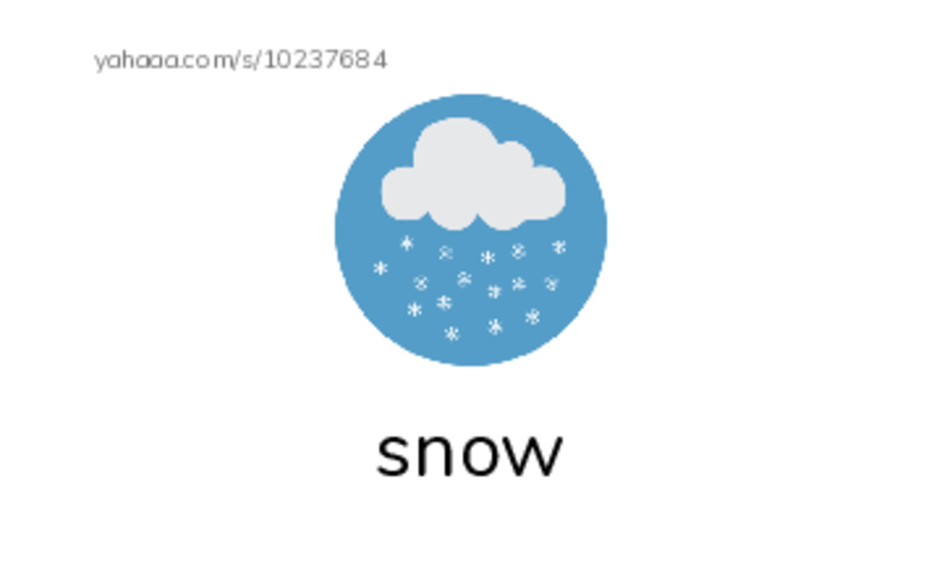 Index cards with pictures worksheet for Winter