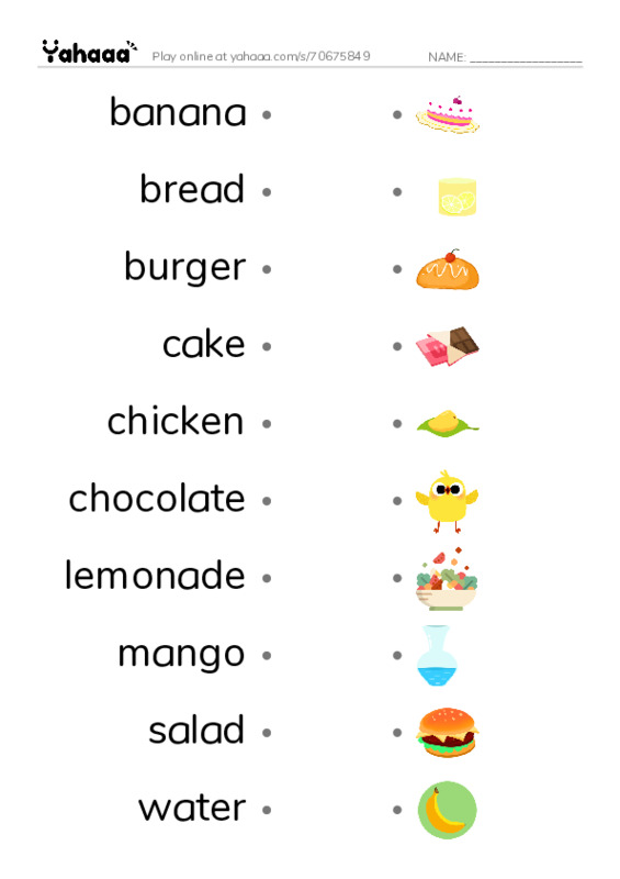 Draw a line to match worksheet for power up 1 unit 4 vocab 1