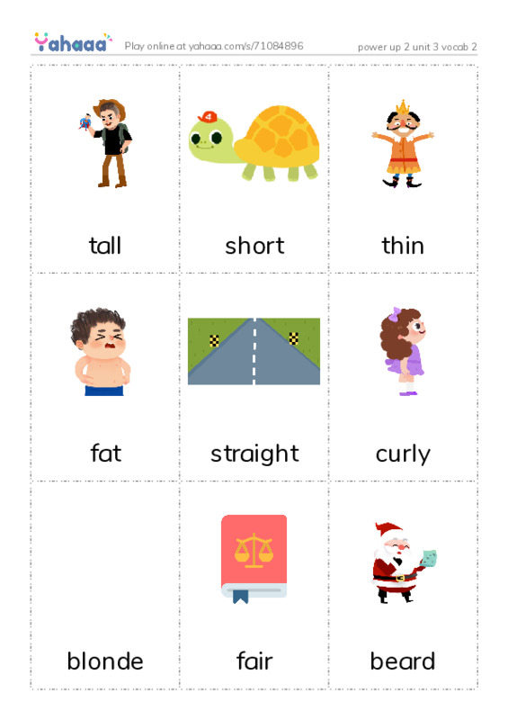 Picture flashcards worksheet for power up 2 unit 3 vocab 2