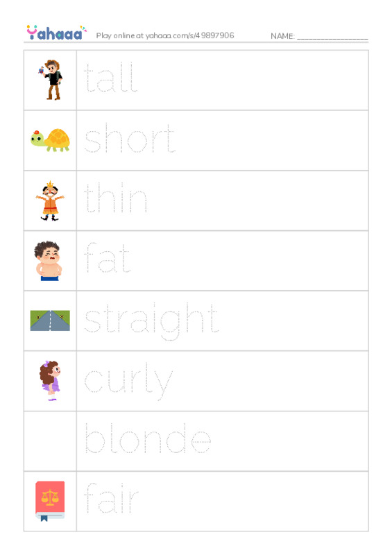 Picture and word rows worksheet for power up 2 unit 3 vocab 2