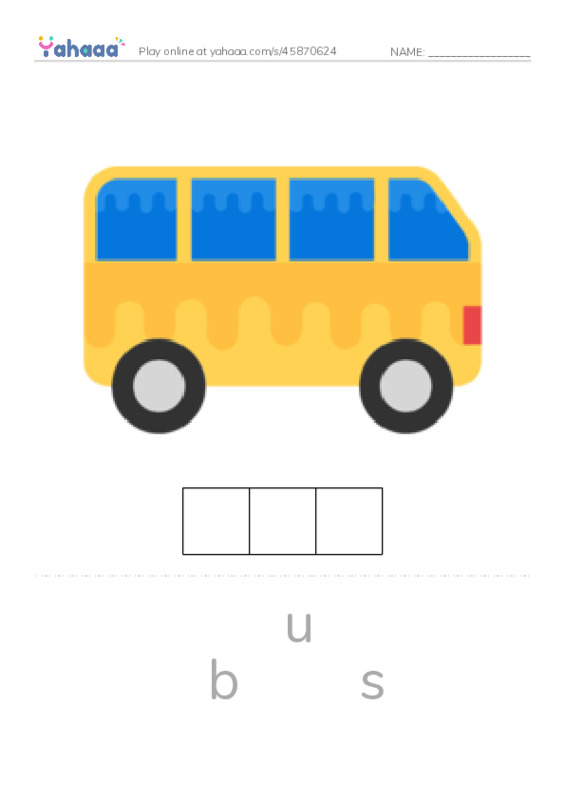 Letter scramble puzzle worksheet for He Runs