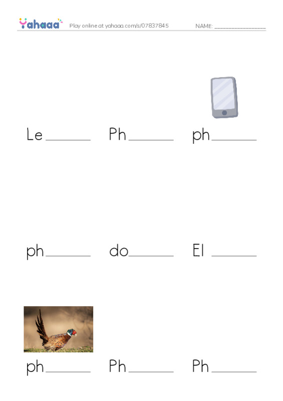 Finish the word worksheet for Let's talk about jobs