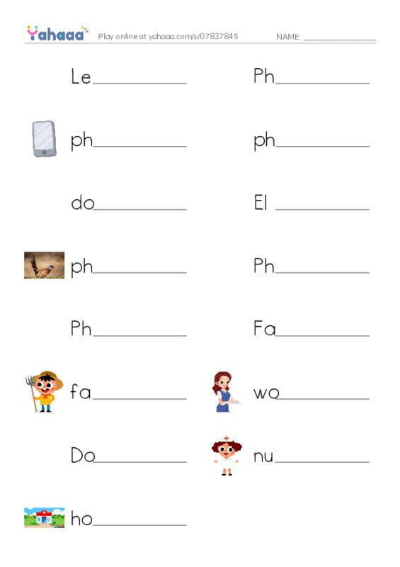 Write the word rows worksheet for Let's talk about jobs